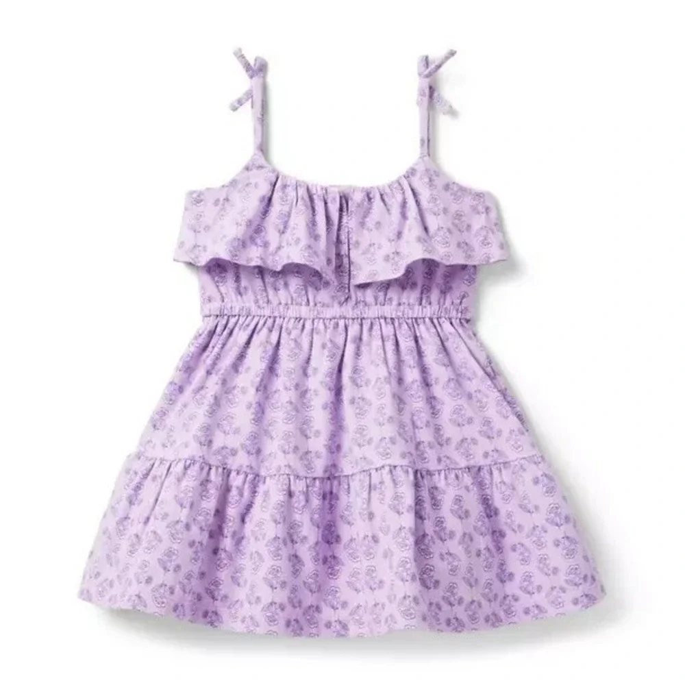 Janie and Jack Floral Ruffle Sundress Girls Size 3‎